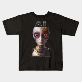 From Sci-Fi to Reality: AI Takes Over Kids T-Shirt